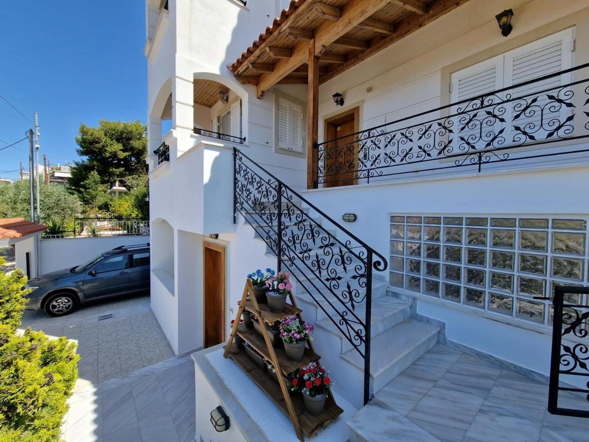 Villa Liana : Luxury Villa With Fantastic Sea View, Near Airport Pórto Ráfti エクステリア 写真