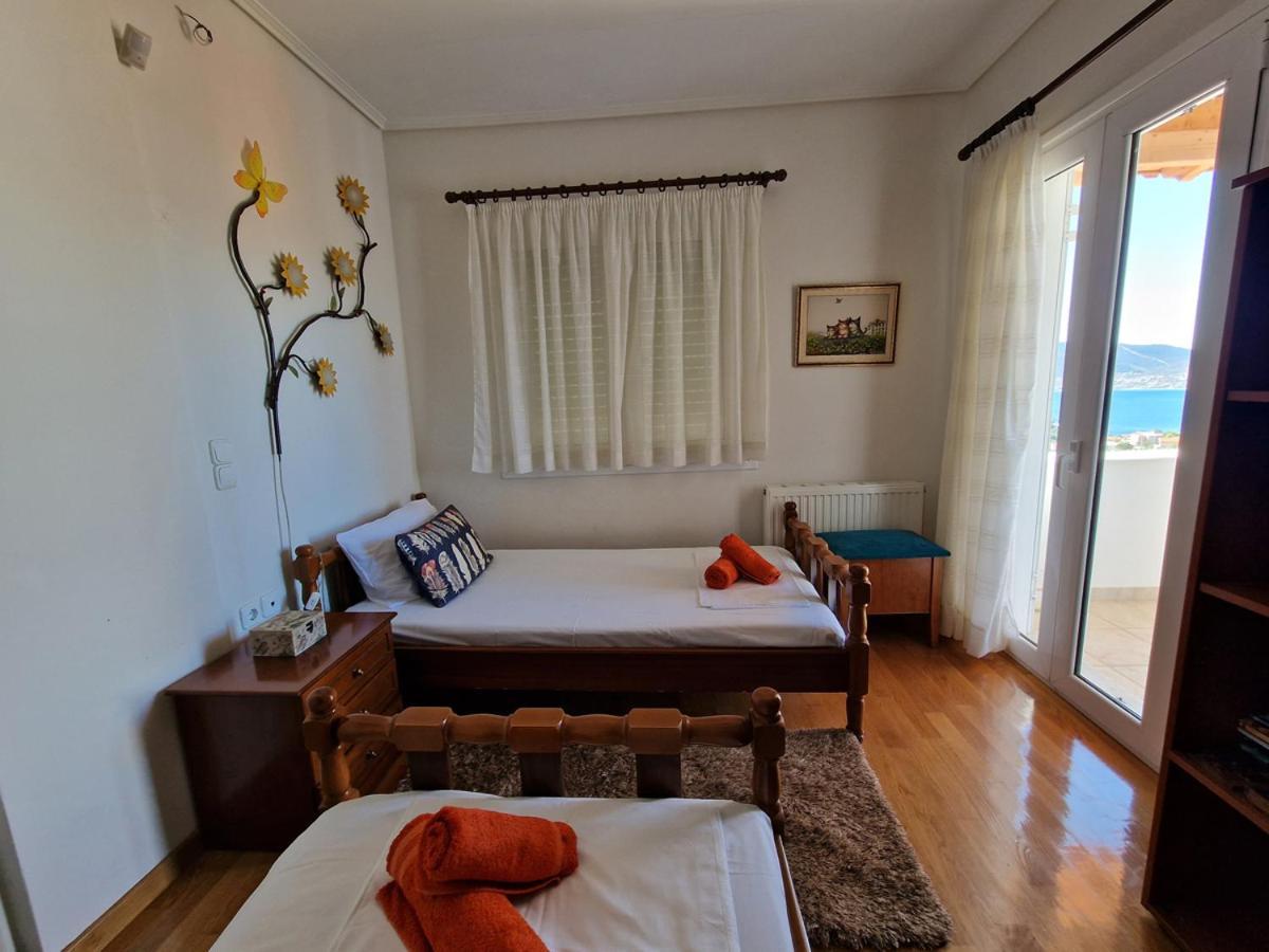 Villa Liana : Luxury Villa With Fantastic Sea View, Near Airport Pórto Ráfti エクステリア 写真