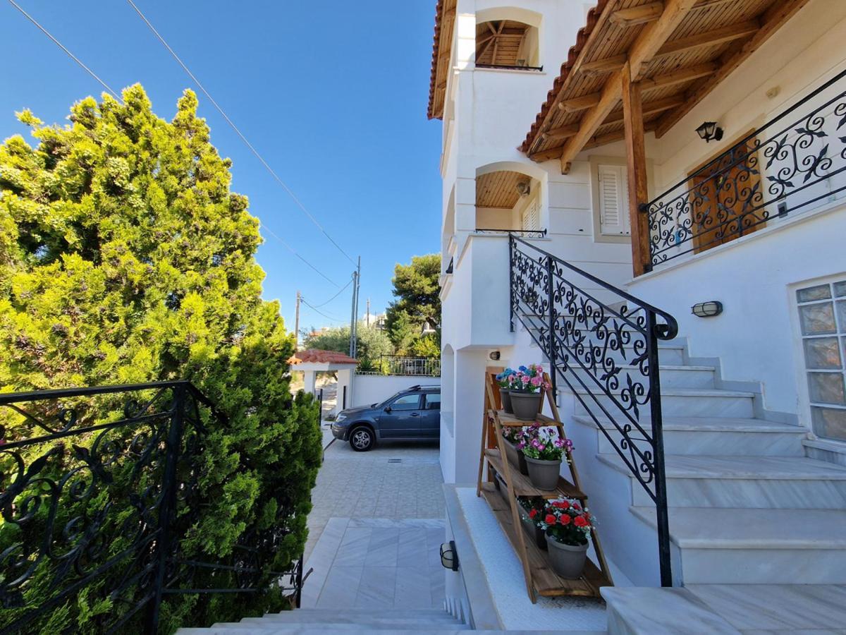 Villa Liana : Luxury Villa With Fantastic Sea View, Near Airport Pórto Ráfti エクステリア 写真